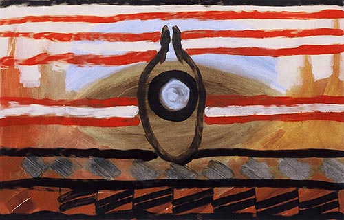 a painting on paper by Joan Anderson