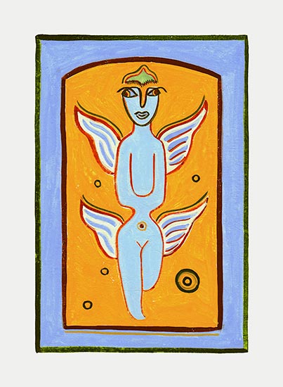 Joan Anderson Panel Card Painting.