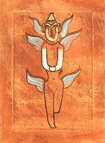 Joan Anderson Panel Card Painting.