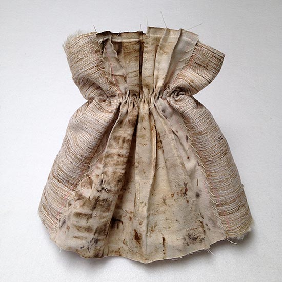 Joan Anderson and associates; painting on silk with found objects.