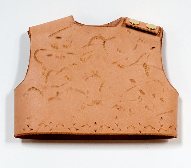 Joan Anderson and associates; painting on silk with found objects.