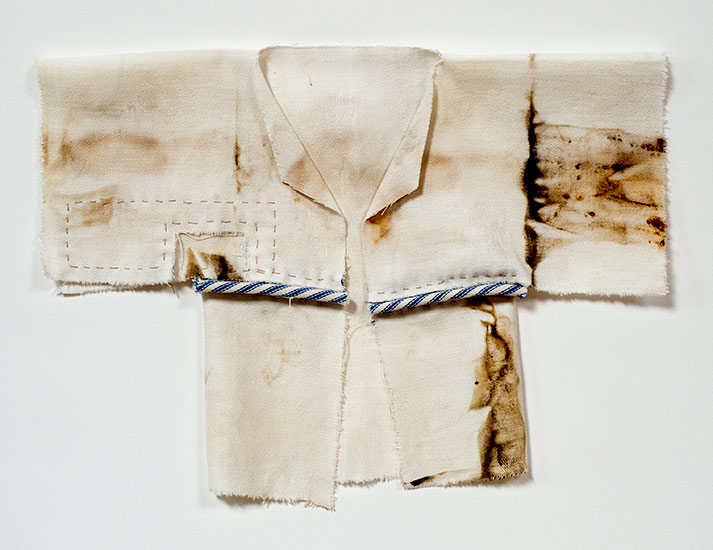 Joan Anderson and associates; painting on silk with found objects.