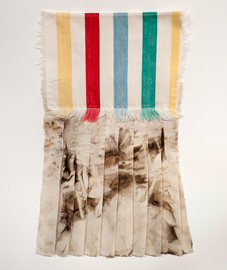 Joan Anderson and associates; painting on silk with found objects.