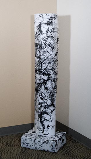 Joan Anderson and associates; painting on silk with found objects.