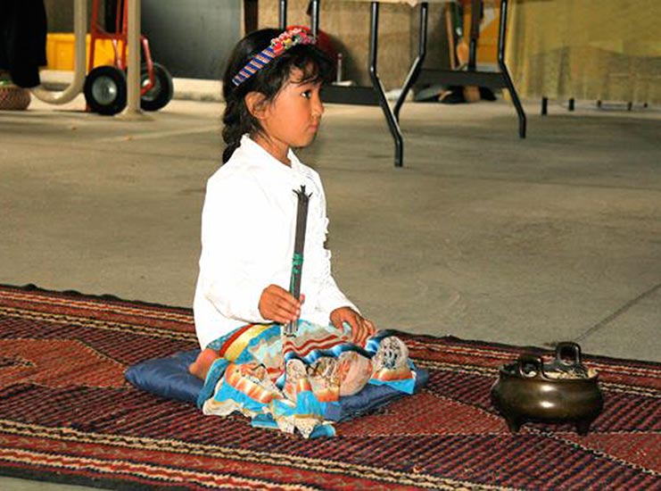 Photos of a performance installation called Something Between a Garment, a Being, and Skin.