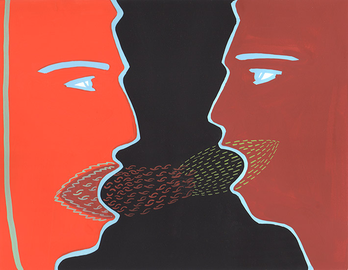 Joan Anderson and associates; painting on silk with found objects.